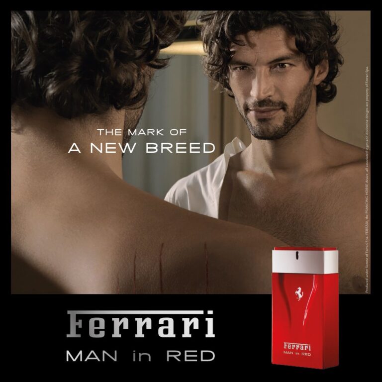 Ferrari man in red